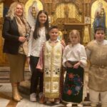 Деца - глумци из Карлсруеа са наставницом Славицом Ступар