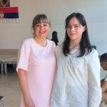 Ученица Петра Јанковић 8. раз. из Гепингена и уч. Славица Симић